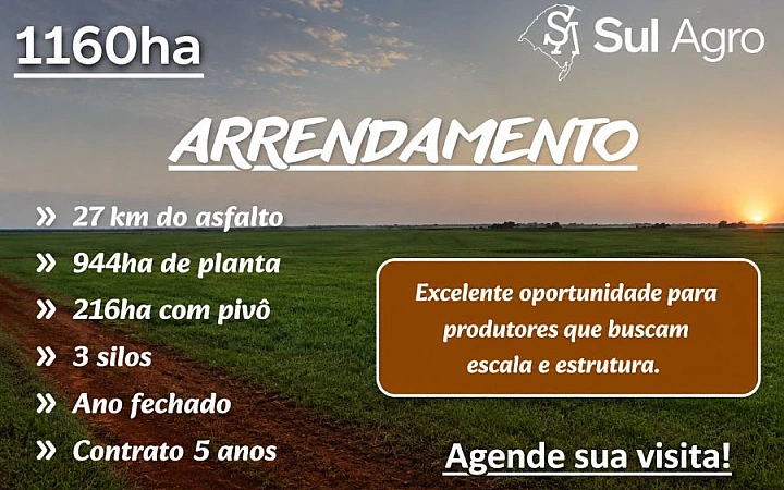 SOJA/ANO FECHADO 216ha C/PIVÔ Fazenda